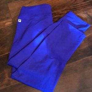 purple crop leggings